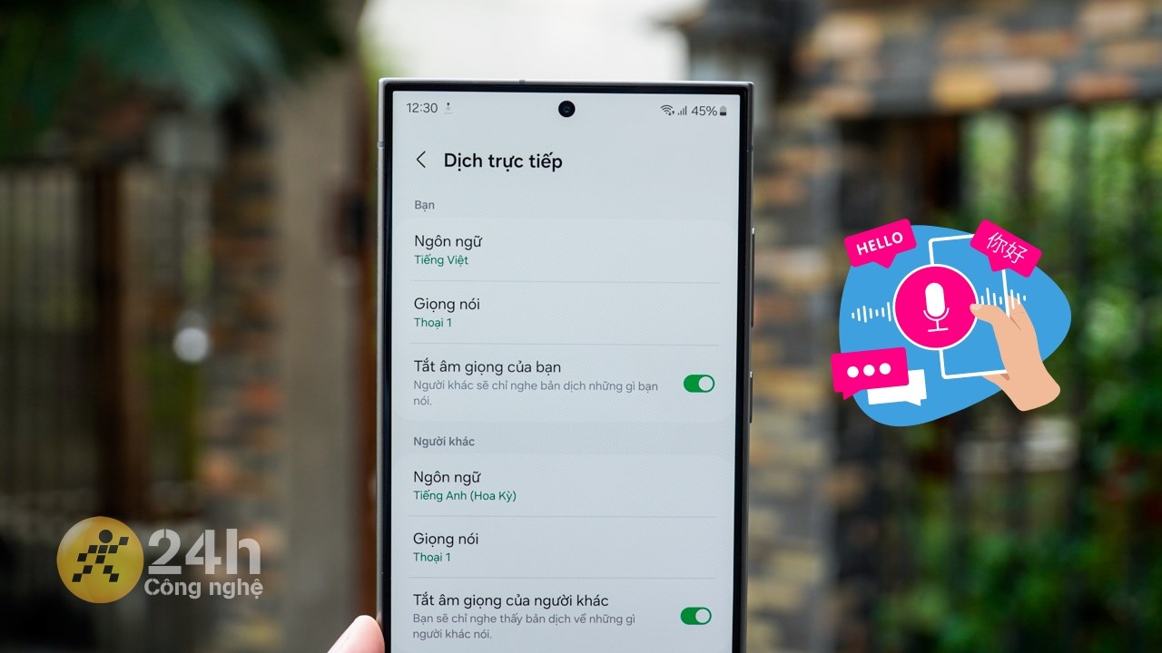 Cách dịch cuộc gọi trực tiếp trên Samsung