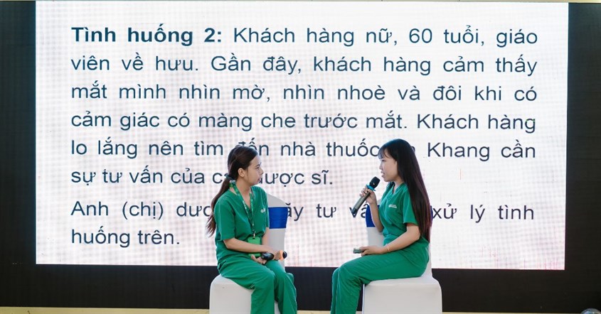 Dược sĩ An Khang hào hứng tham gia các hoạt động trong buổi Hội thảo