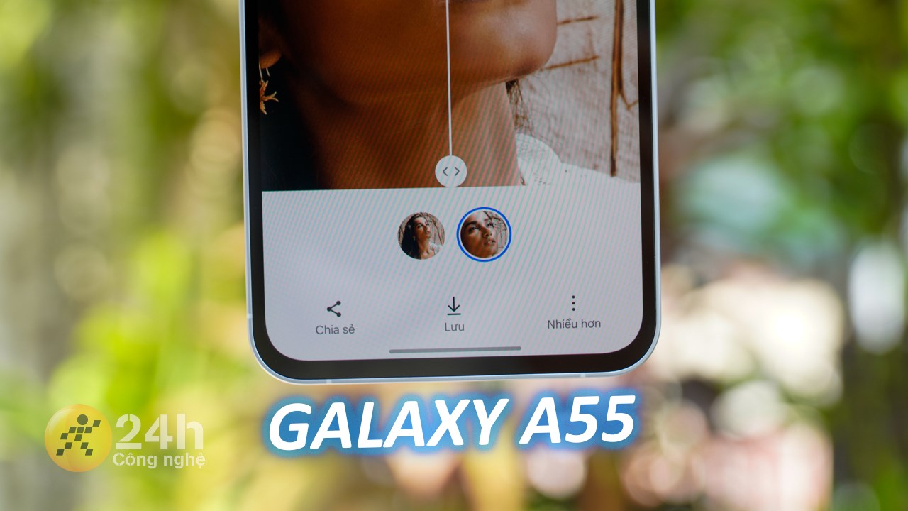 Cách sử dụng nâng cấp ảnh trên Galaxy A55