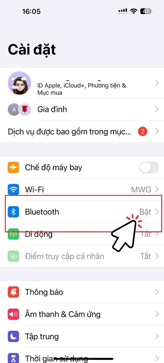 Bật Bluetooth Bật Bluetooth