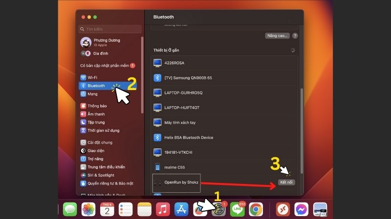 Kết nối Shokz OpenRun với laptop Kết nối Shokz OpenRun với laptop