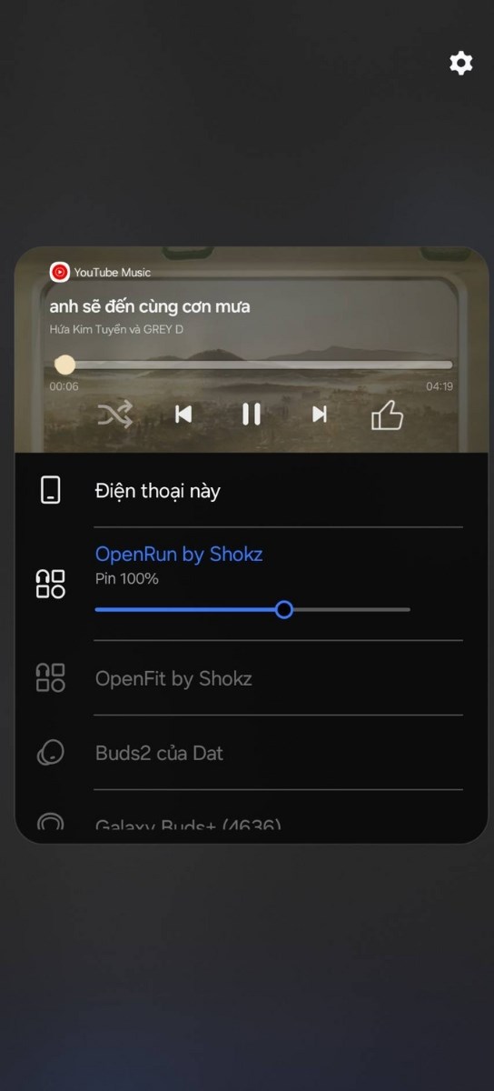 Thành công, tai nghe OpenRun đã ghép nối Thành công, tai nghe OpenRun đã ghép nối