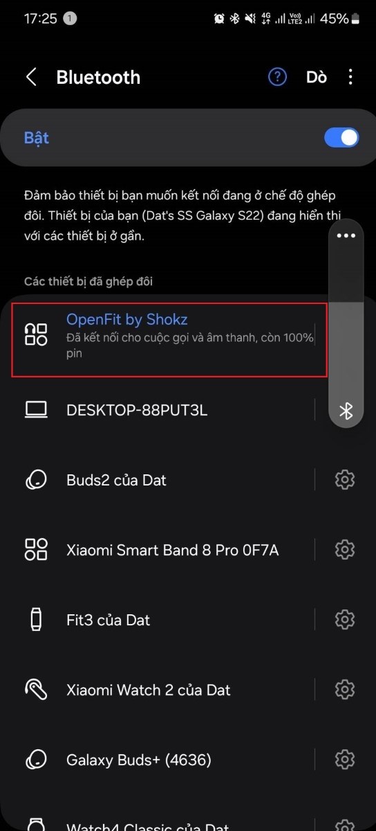 Th&agrave;nh c&ocirc;ng, tai nghe đ&atilde; gh&eacute;p nối