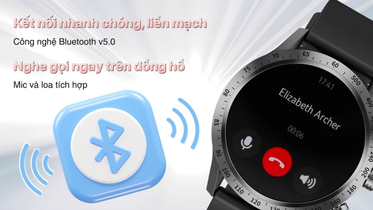 Khả năng kết nối nhanh chóng, liền mạch với các thiệt bị khác nhờ công nghệ Bluetooth v5.0.