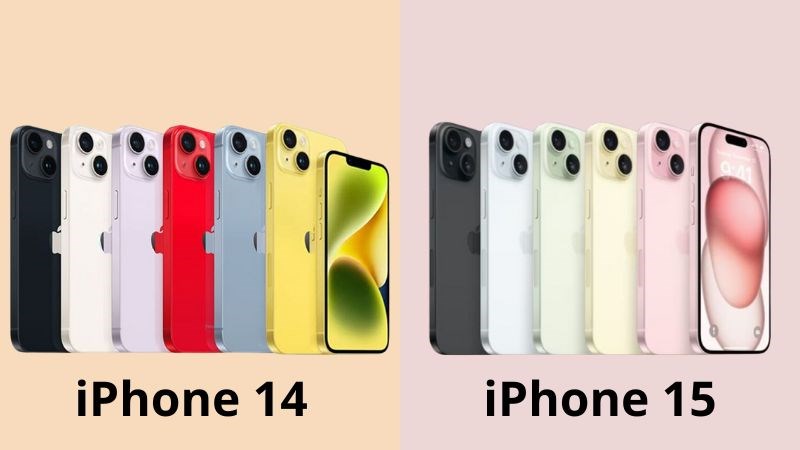 iPhone 14 không có bảng màu của iPhone 15 iPhone 14 không có bảng màu của iPhone 15