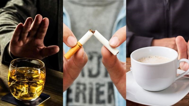 Hạn chế các chất kích thích là một cách ngăn ngừa sự xuất hiện quầng thâm mắt