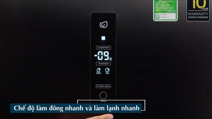 Tủ lạnh Aqua Inverter 318 lít AQR-T369FA(WBS) - Kích hoạt chế độ