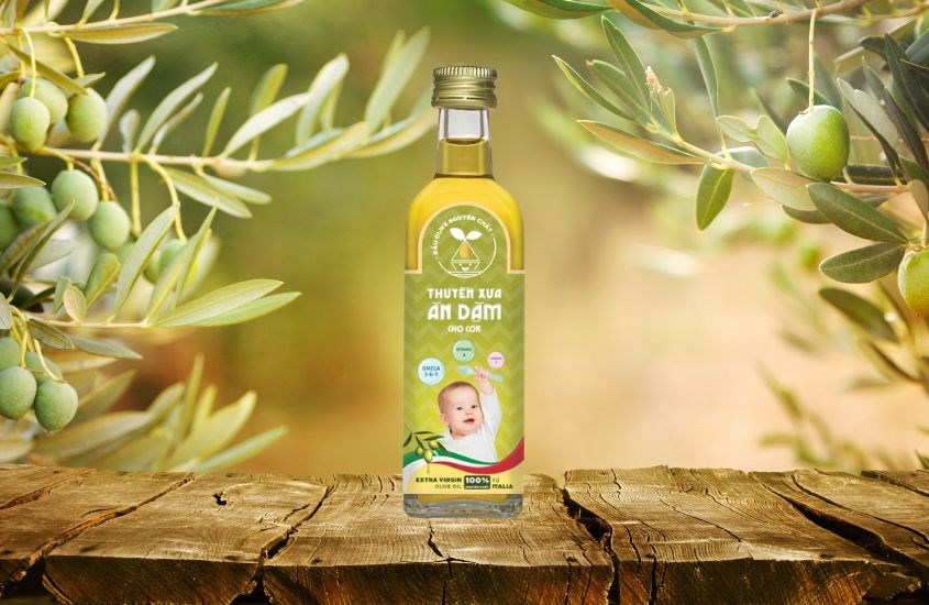 Dầu oliu Thuyền Xưa ăn dặm cho bé chai 65 ml