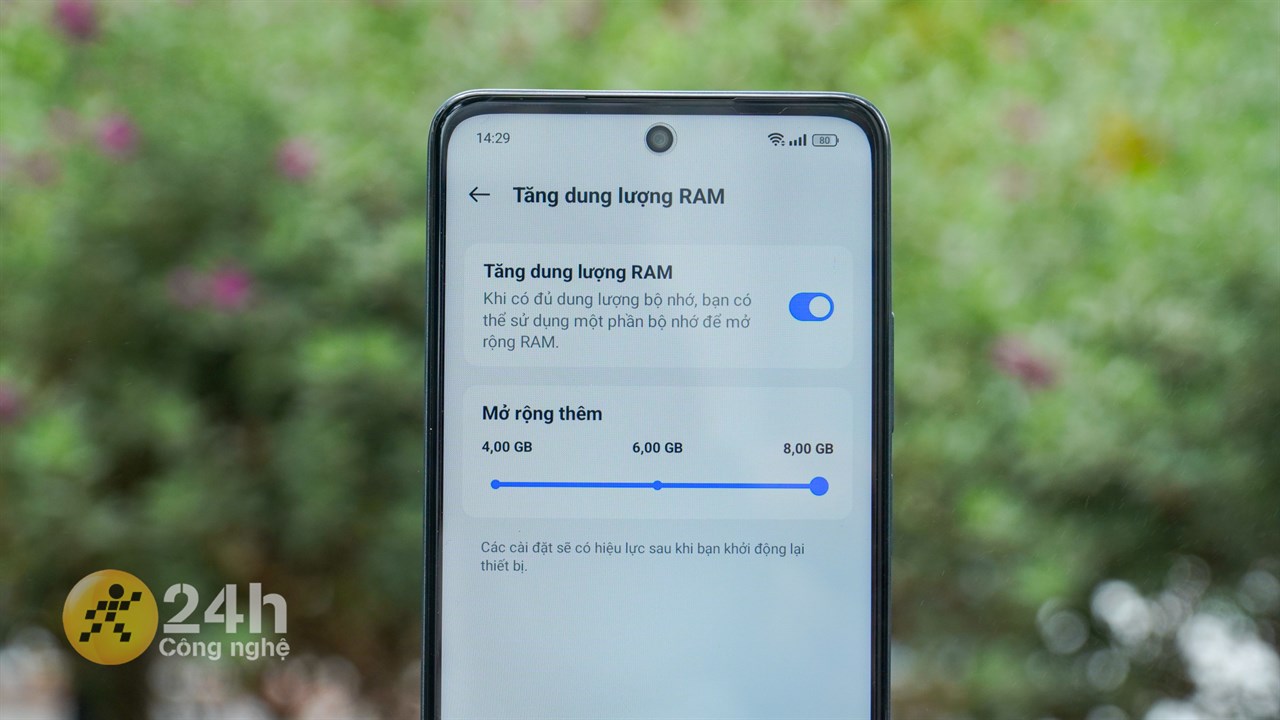 Cách tăng RAM trên realme C65