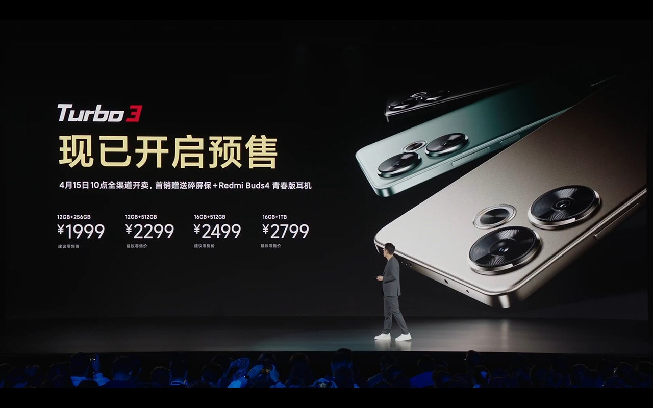 Mức giá chính thức của Redmi Turbo 3 tại thị trường Trung Quốc Mức giá chính thức của Redmi Turbo 3 tại thị trường Trung Quốc