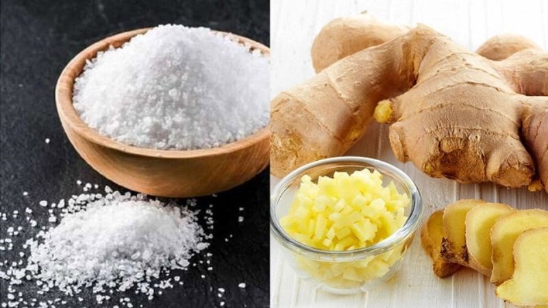 Chườm muối nóng và gừng giúp giảm đau khớp gối