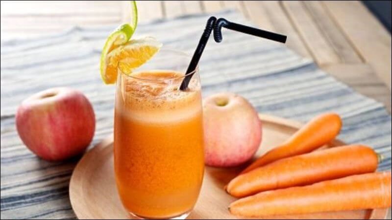 Nước detox từ táo và cà rốt giúp loại bỏ độc tố trong cơ thể hiệu quả