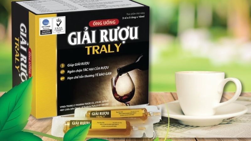 Ống uống giải rượu Traly hỗ trợ mát gan và giải độc gan