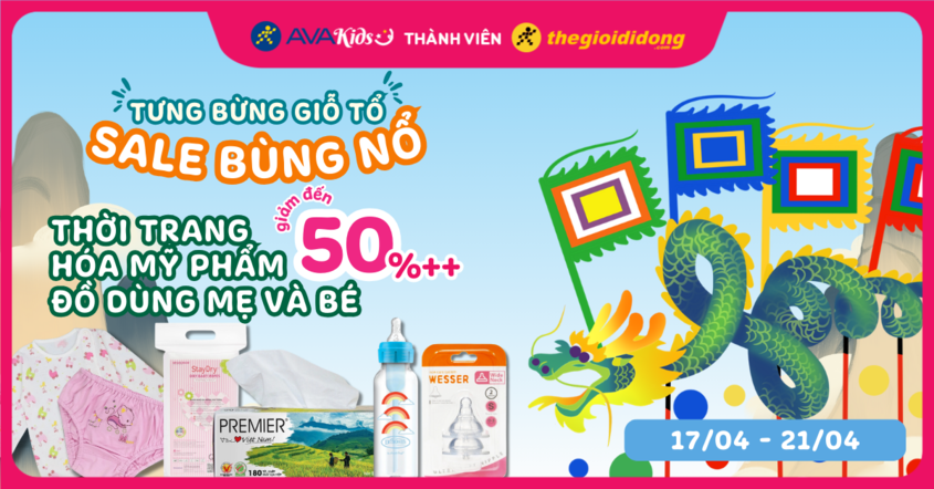 HMP, thời trang, đồ dùng giảm giỗ tổ