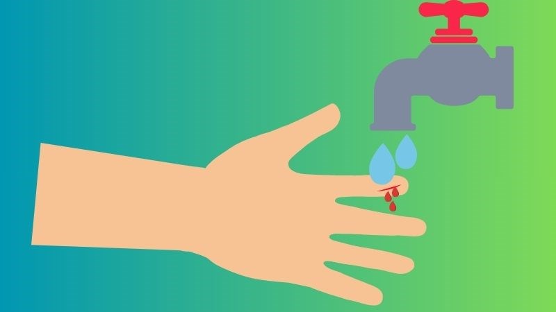Khi bị kim tiêm HIV đâm thì hãy rửa vết thương dưới vòi nước chảy
