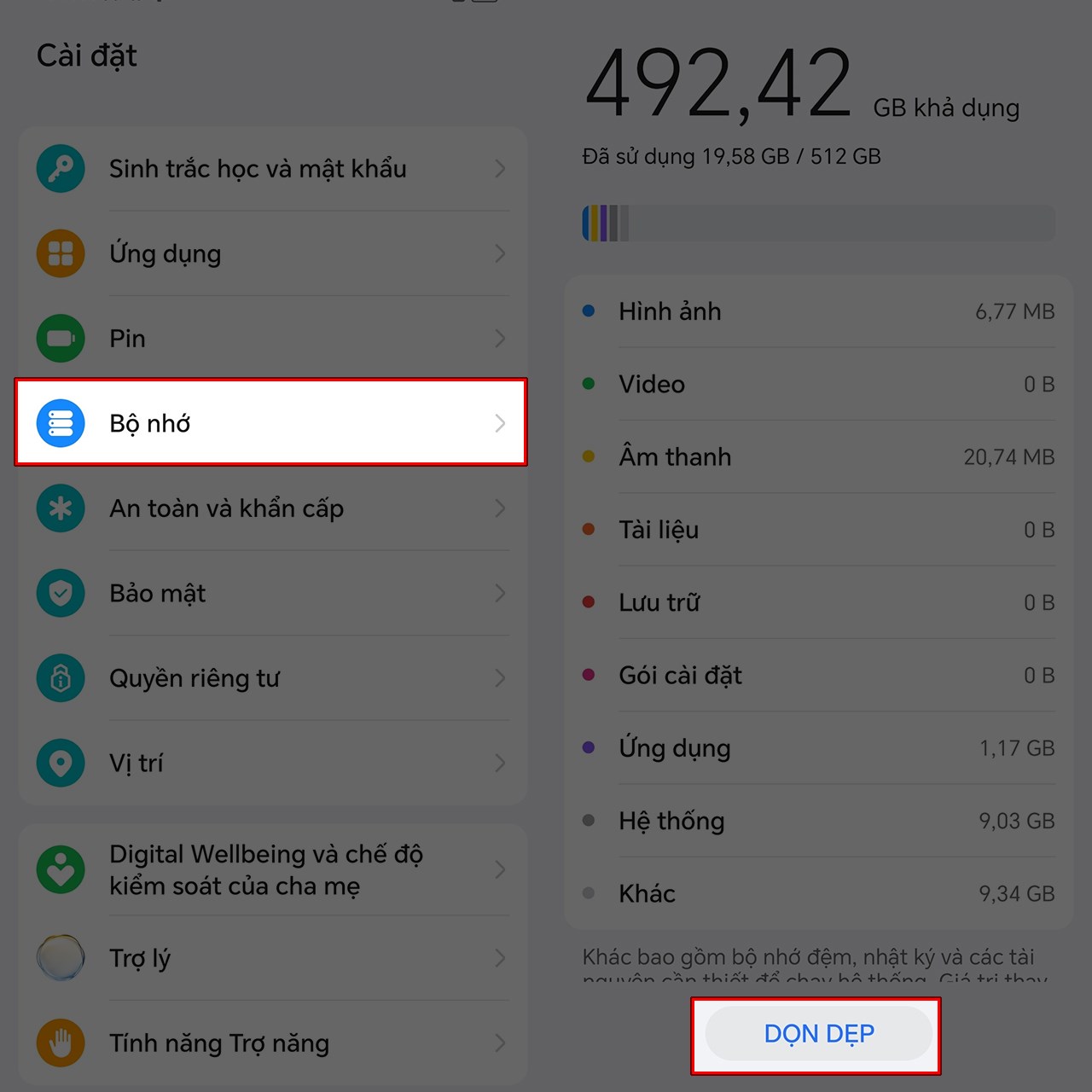 Cách dọn dẹp bộ nhớ trên Honor X8b Cách dọn dẹp bộ nhớ trên Honor X8b