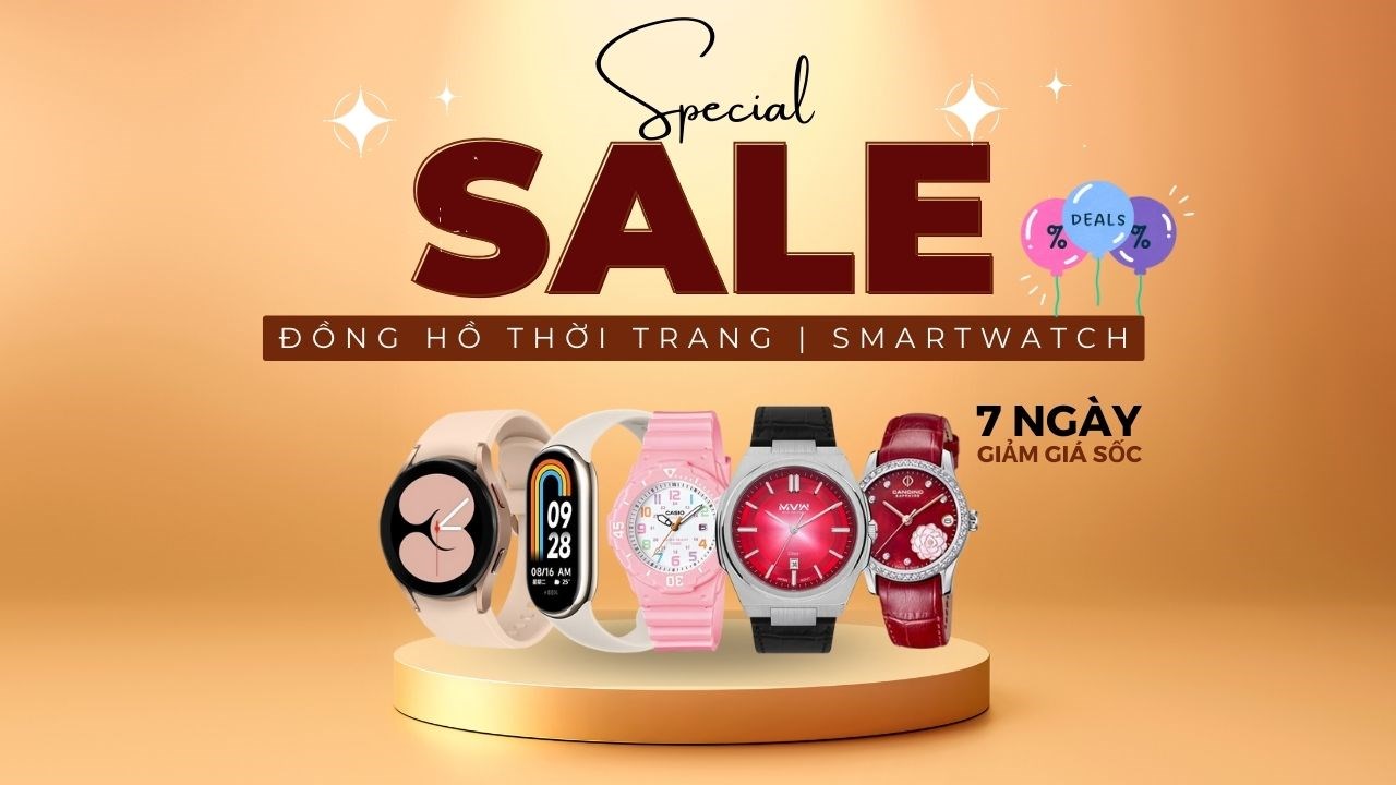 Smartwatch, đồng hồ thời trang giảm đến 70%, giá chỉ còn từ 290K Smartwatch, đồng hồ thời trang giảm đến 70%, giá chỉ còn từ 290K