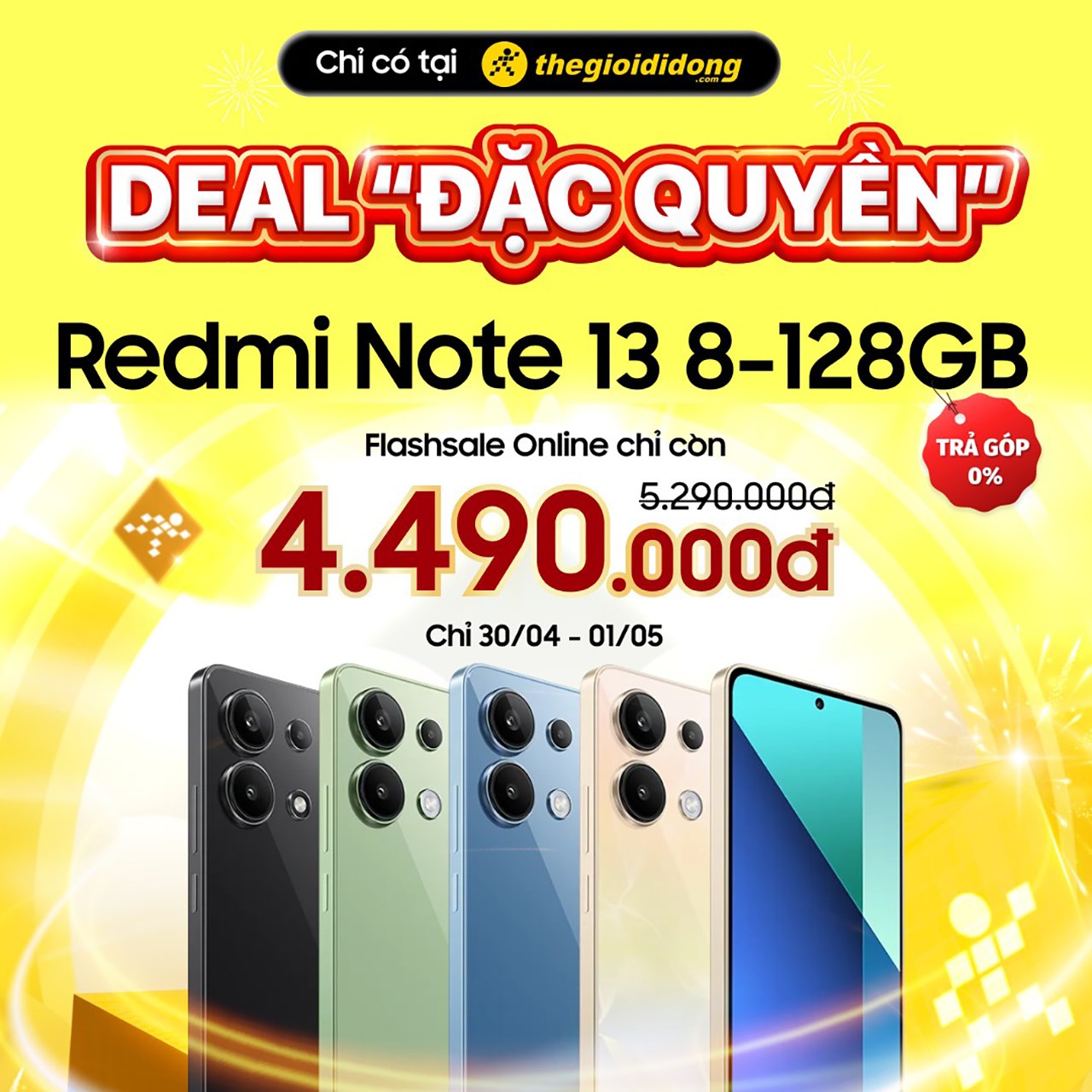 Đặc quyền chỉ 2 ngày: Redmi Note 13 chỉ 4.49 triệu, Redmi 12 chỉ còn 2.84 triệu, Redmi 13C chỉ còn 2.39 triệu Đặc quyền chỉ 2 ngày: Redmi Note 13 chỉ 4.49 triệu, Redmi 12 chỉ còn 2.84 triệu, Redmi 13C chỉ còn 2.39 triệu