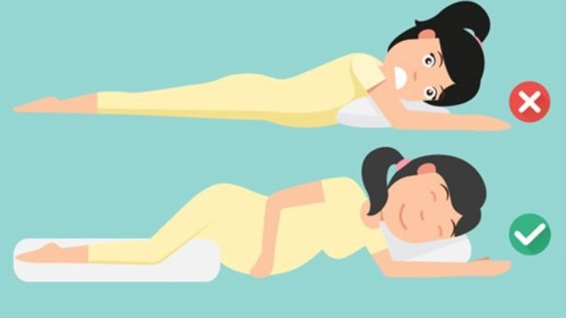 Ngủ nghiêng bên trái giảm phù, giảm áp lực lên phổi và tim 