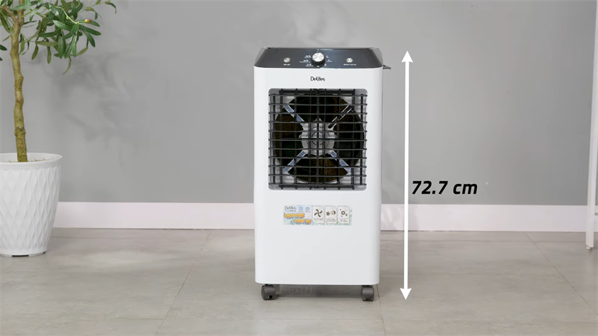 Quạt điều hoà Delites RPD-30 có thiết kế gọn nhẹ, thuận tiện di chuyển