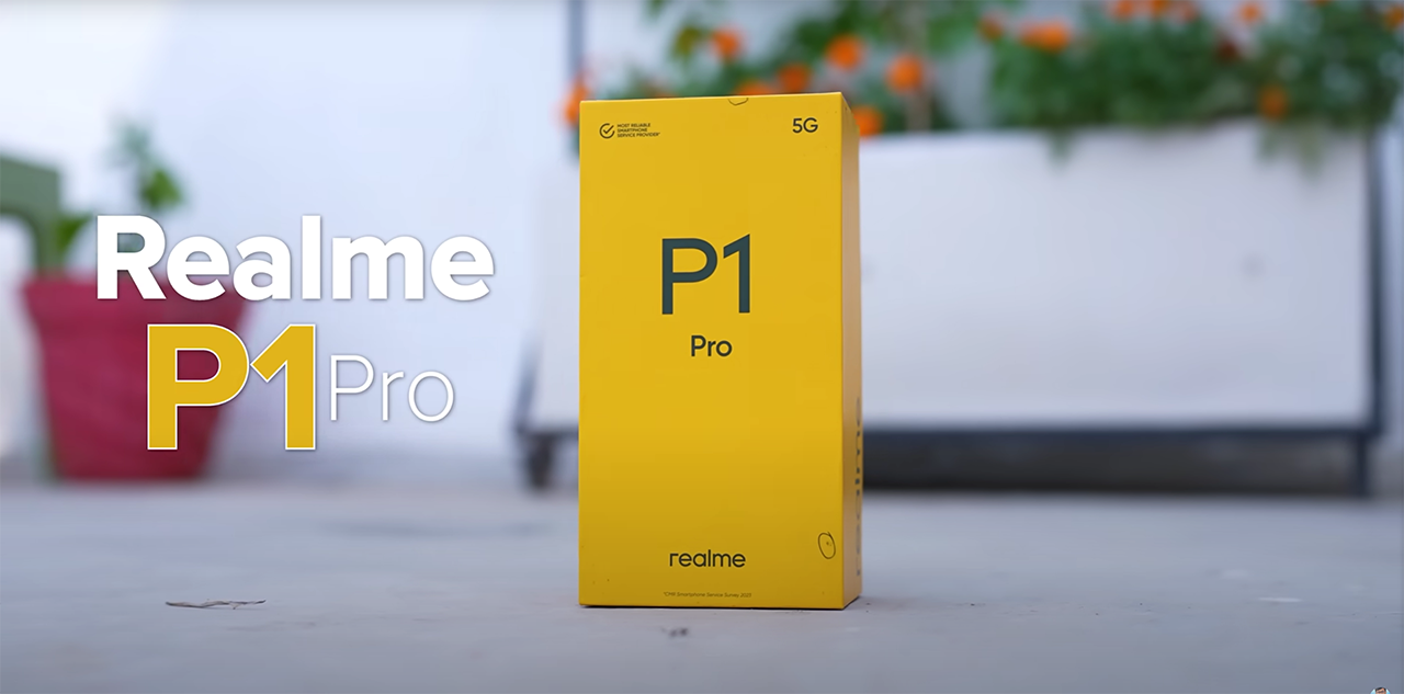 Hộp đựng realme P1 Pro 5G được thiết kế rất quen thuộc với tông màu vàng đặc trưng. Nguồn: Gyan Therapy.