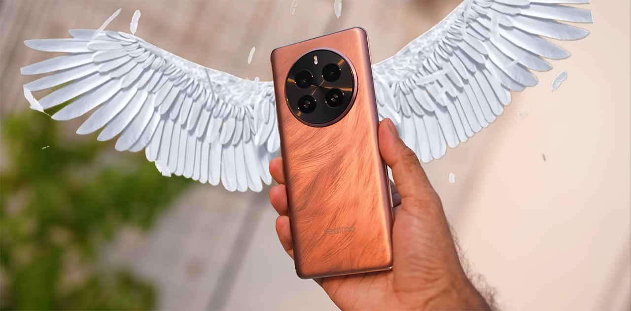 Mặt lưng realme P1 Pro 5G được hoàn thiện dạng nhám. Nguồn: Gyan Therapy.