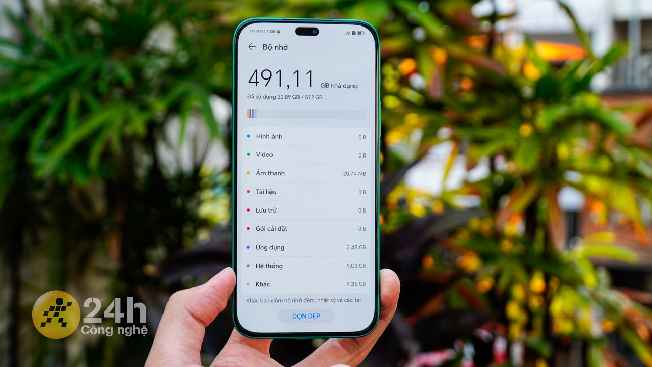 Honor X8b được trang bị dung lượng RAM lớn và không gian lưu trữ rộng rãi.