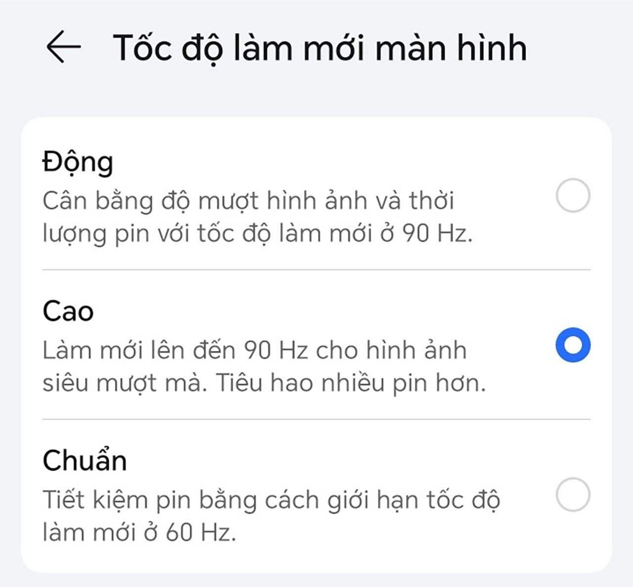 Cách thay đổi tần số quét màn hình trên HONOR X5 Plus Cách thay đổi tần số quét màn hình trên HONOR X5 Plus