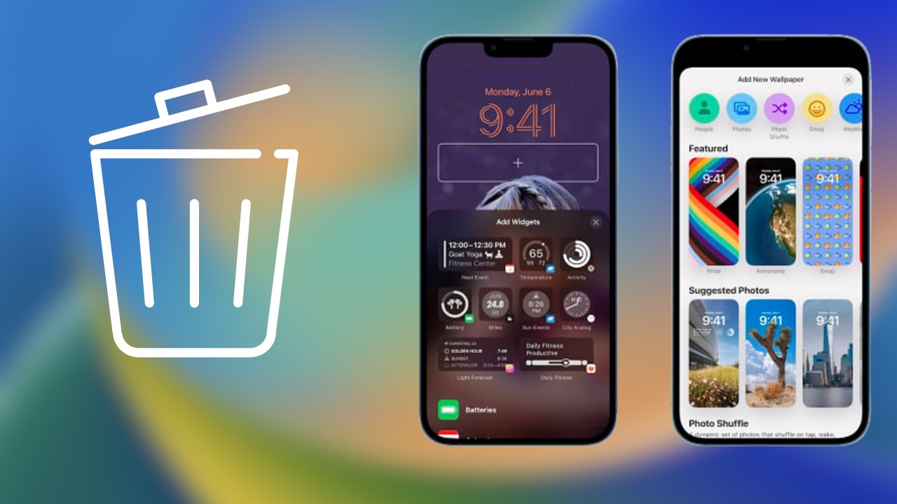 cách xóa widget trên màn hình khóa iPhone