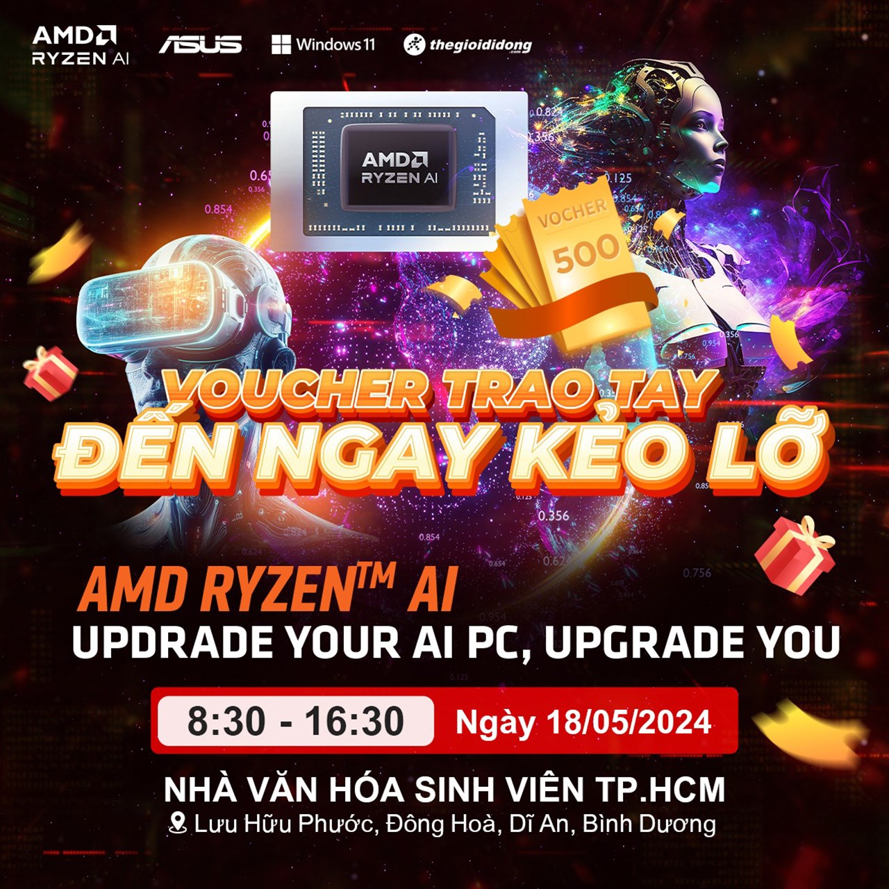 Duy nhất 18/05: Vệ sinh laptop miễn phí, quay số may mắn, tham gia ngay chuỗi hoạt động AMD Ryzen AI hấp dẫn