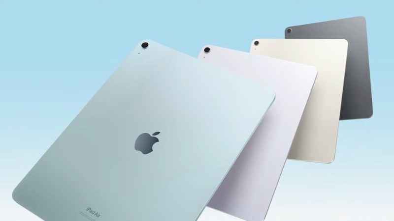 Bảng m&agrave;u iPad Air 6 2024
