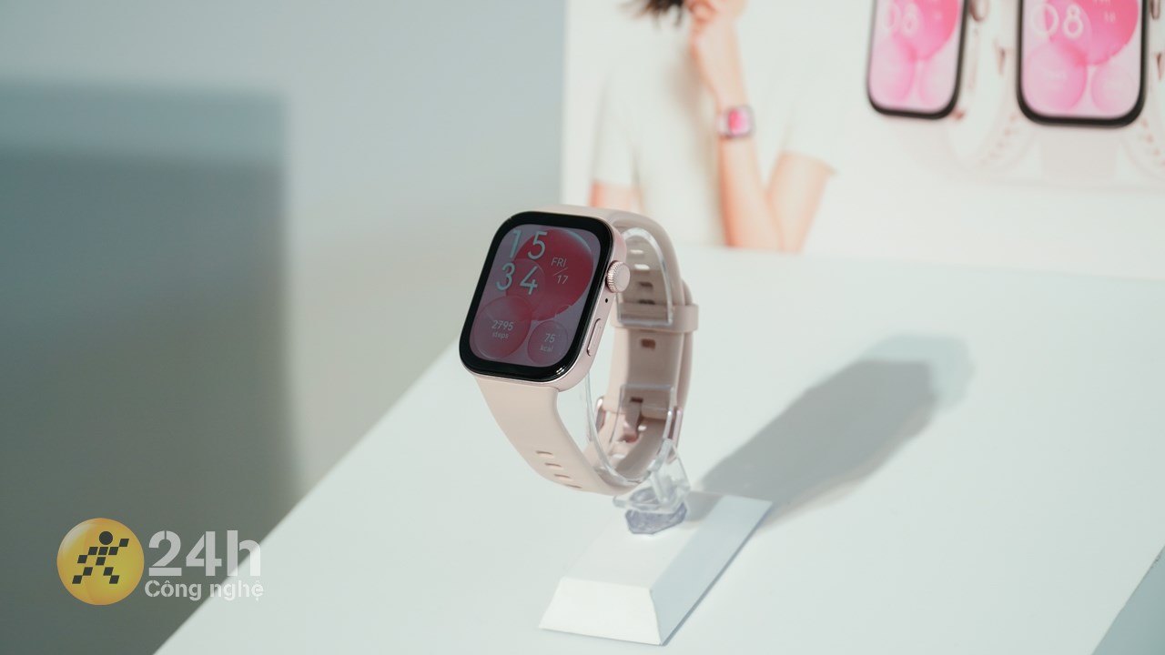Huawei Watch Fit 3 phiên bản màu hồng dễ thương. Huawei Watch Fit 3 phiên bản màu hồng dễ thương.