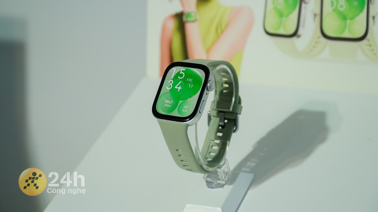 Huawei Watch Fit 3 phiên bản màu xanh lá tươi mới. Huawei Watch Fit 3 phiên bản màu xanh lá tươi mới.