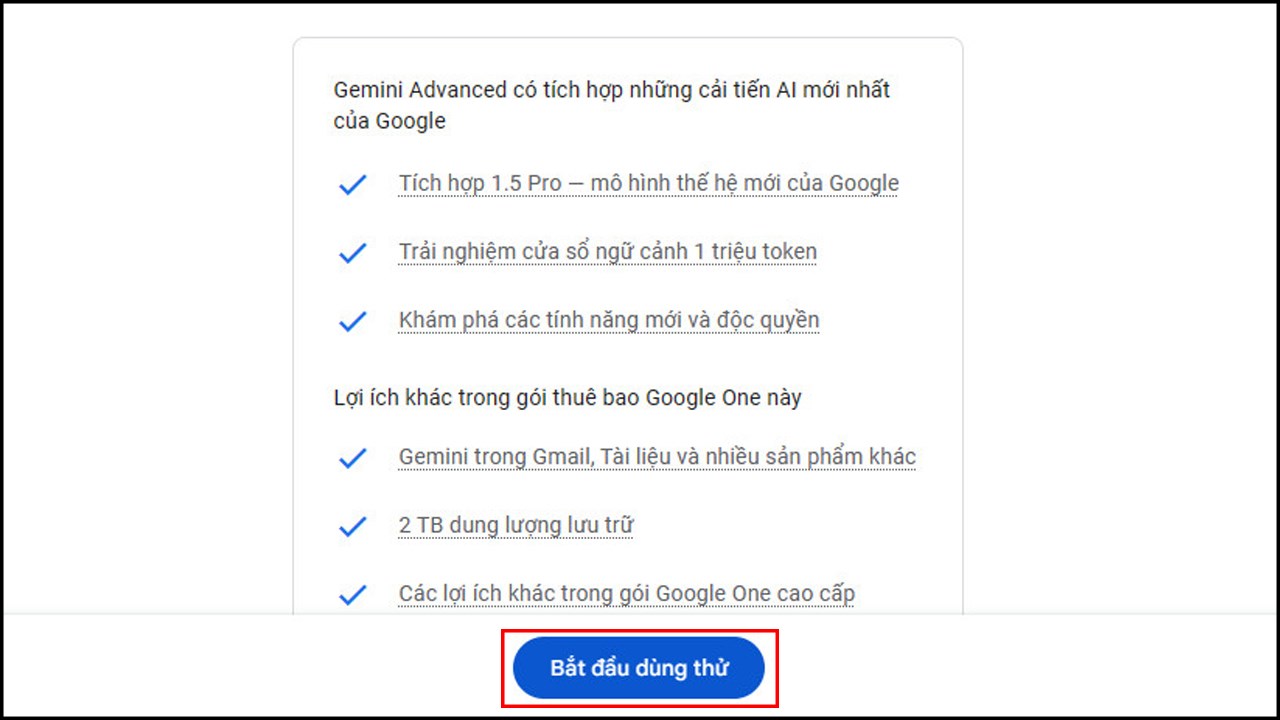 Cách sử dụng Gemini Advanced miễn phí