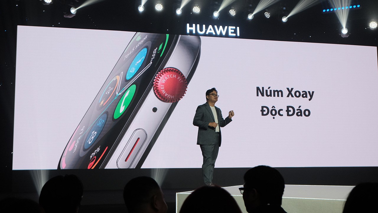 Núm xoay độc đáo trên Huawei Watch Fit 3 Núm xoay độc đáo trên Huawei Watch Fit 3