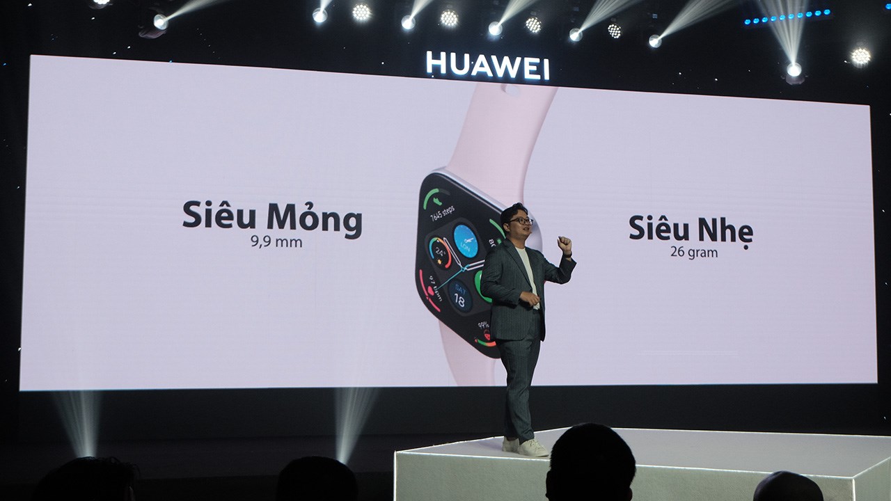 Huawei Watch Fit 3 có độ mỏng và nhẹ ấn tượng Huawei Watch Fit 3 có độ mỏng và nhẹ ấn tượng