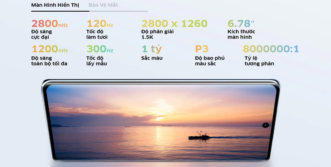 Màn hình trên Vivo V30 có độ sáng cực cao lên đến 2.800 nits Màn hình trên Vivo V30 có độ sáng cực cao lên đến 2.800 nits