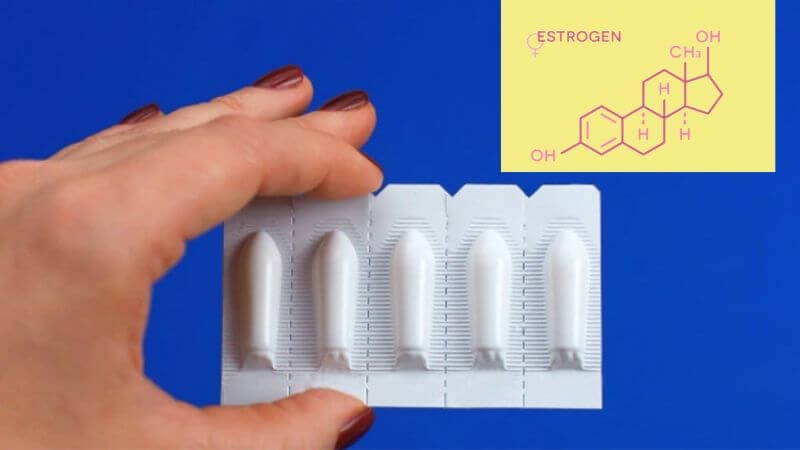 Vi&ecirc;n đặt phụ khoa chứa estrogen tạo điều kiện gi&uacute;p những vi khuẩn c&oacute; lợi ph&aacute;t triển