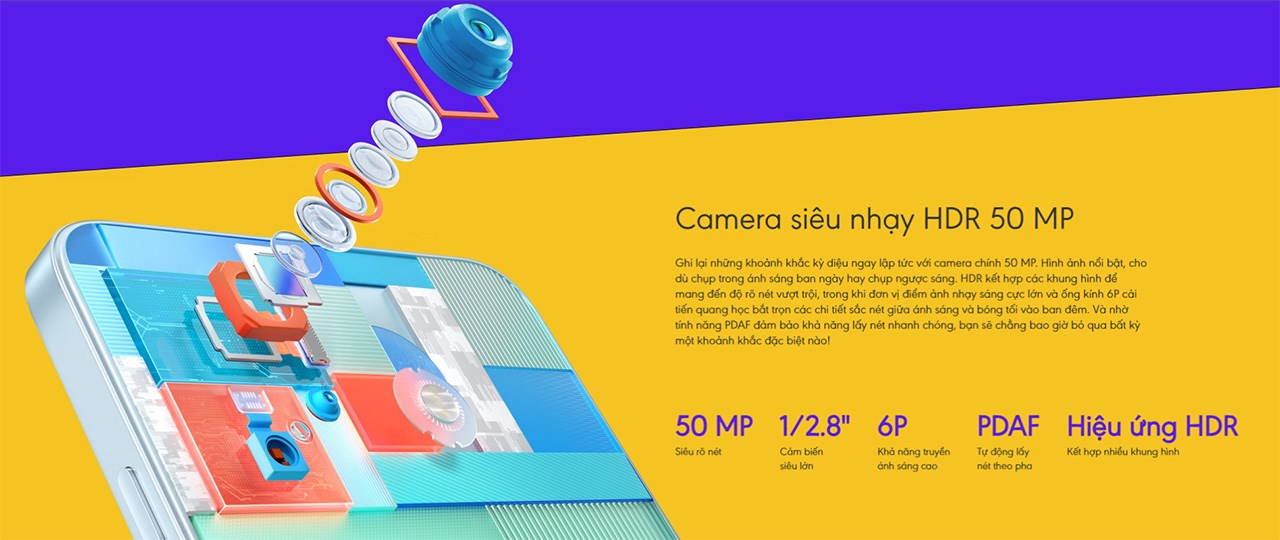 Hệ thống camera đầy ấn tượng trên Tecno Spark 20C