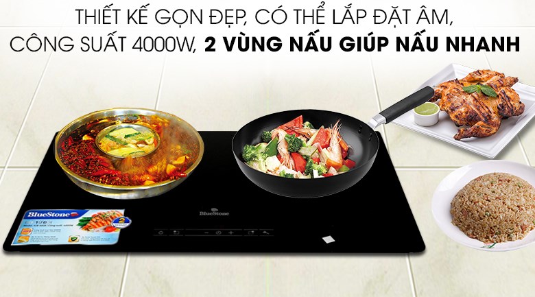 2 vùng nấu giúp nấu nướng nhanh hơn