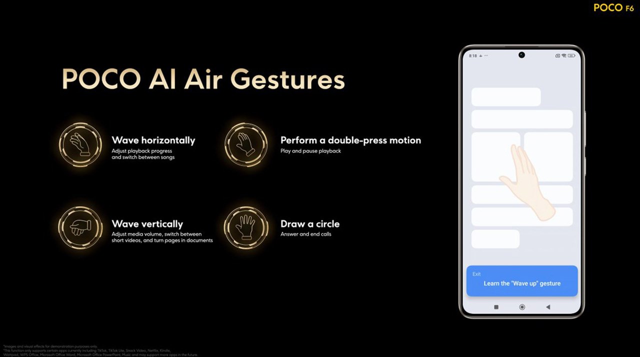 Tính năng AI Air Gestures lần đầu xuất hiện trên điện thoại của POCO Tính năng AI Air Gestures lần đầu xuất hiện trên điện thoại của POCO