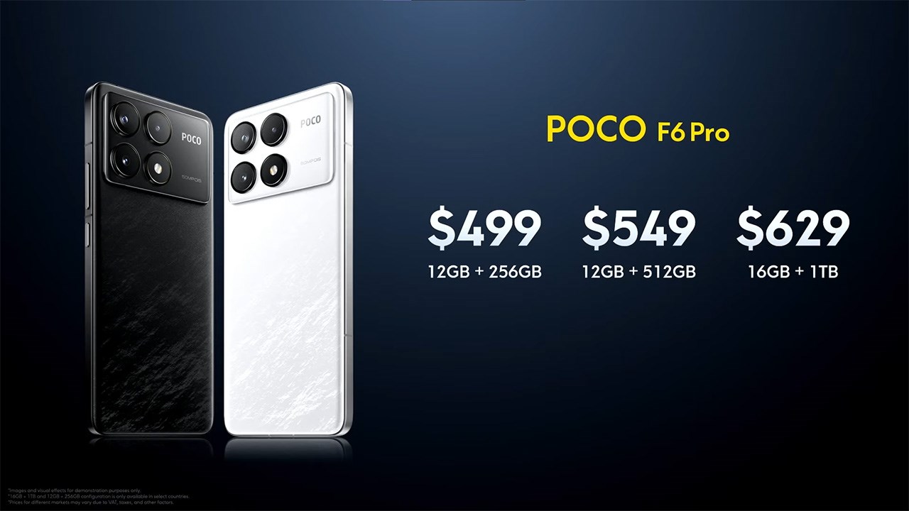 Giá bán chính thức của POCO F6 Pro Giá bán chính thức của POCO F6 Pro