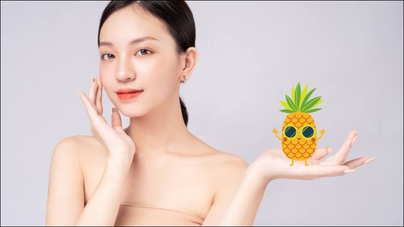 Dứa có nhiều vitamin C giúp chăm sóc da 