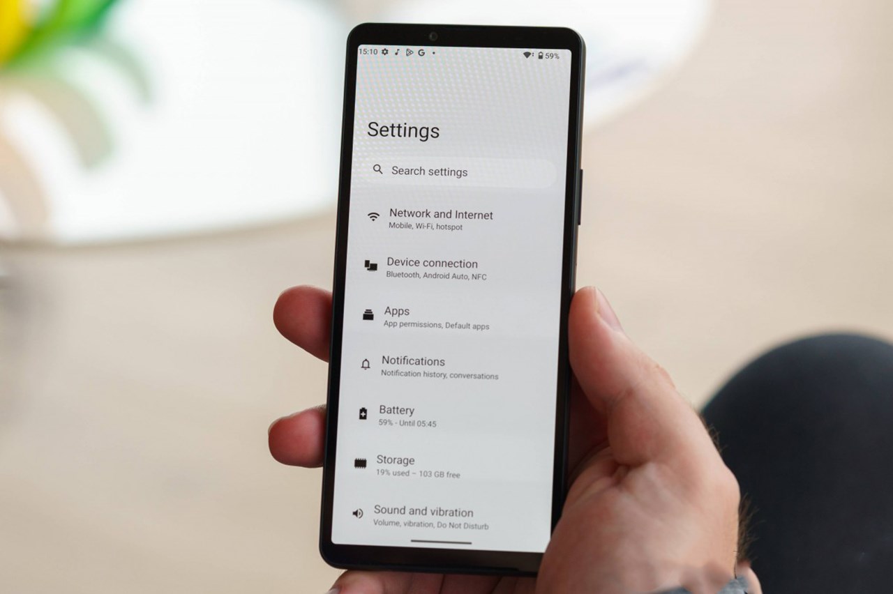 Giao diện thiết lập Sony Xperia 10 VI rất đơn giản. Nguồn: GSMArena.