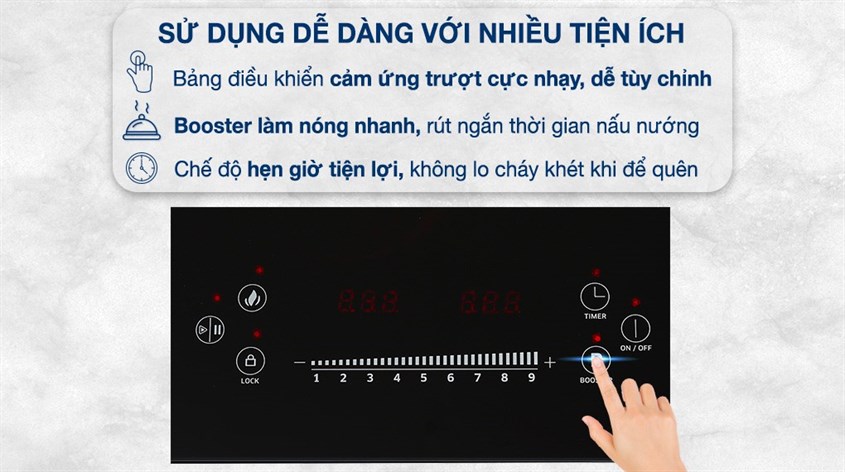 Bếp từ đôi lắp âm Kangaroo KG855i