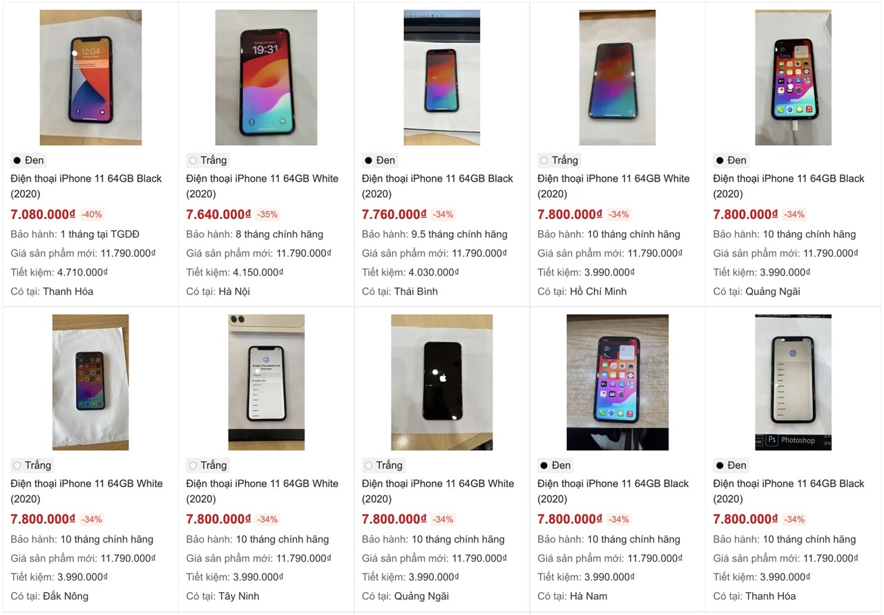 iPhone 11 64GB giá chỉ từ 7.08 triệu, xem ngay máy đã sử dụng còn bảo hành cao iPhone 11 64GB giá chỉ từ 7.08 triệu, xem ngay máy đã sử dụng còn bảo hành cao