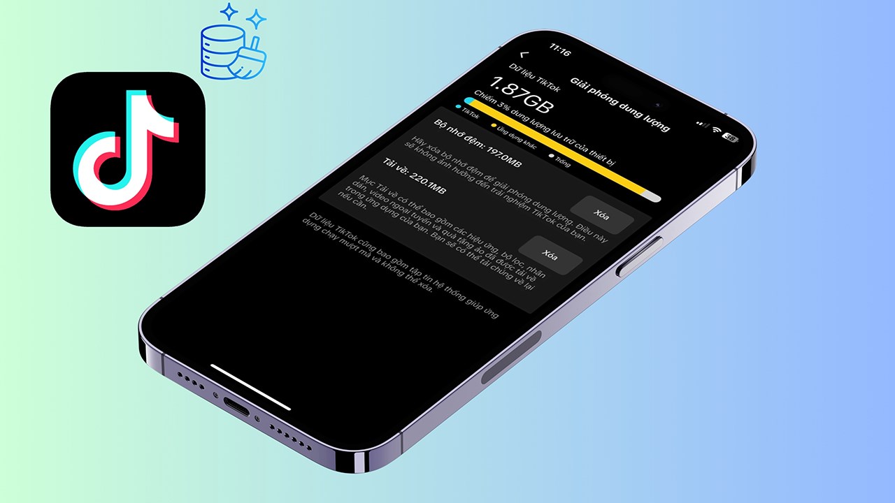 Cách giải phóng dung lượng TikTok