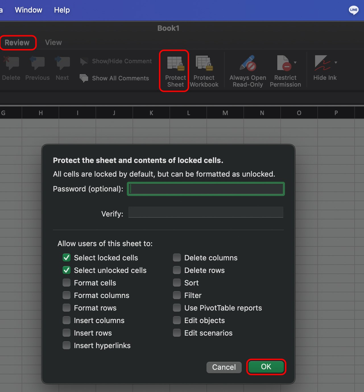 Cách khóa Sheet trong Excel