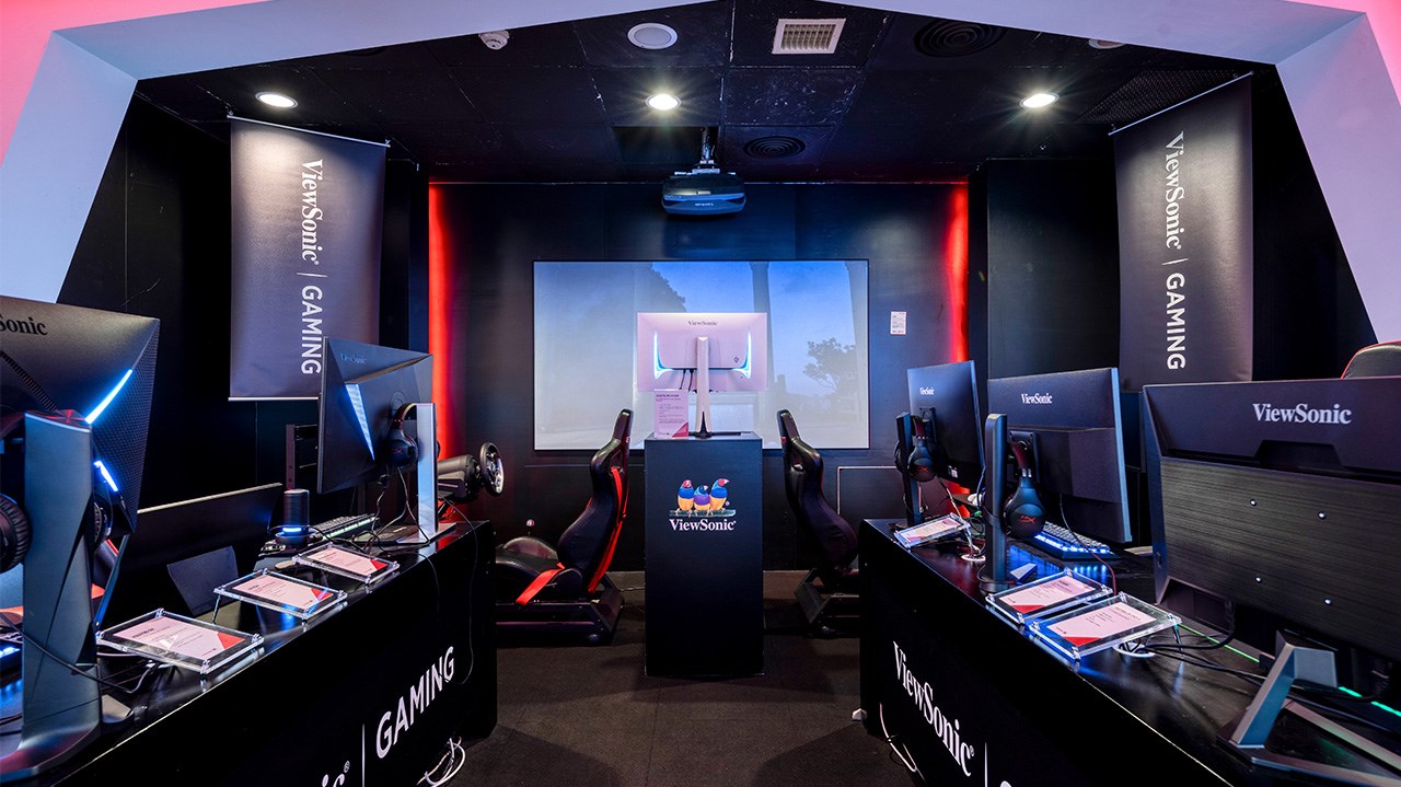 Khu vực gaming của ViewSonic với hàng loạt các sản phẩm ấn tượng 