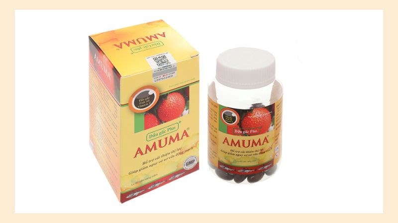 Dầu gấc Plus+ Amuma hạn chế lão hóa mắt và tăng cường thị lực